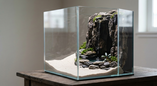 Cliff Waterfall — Water Element Terrarium